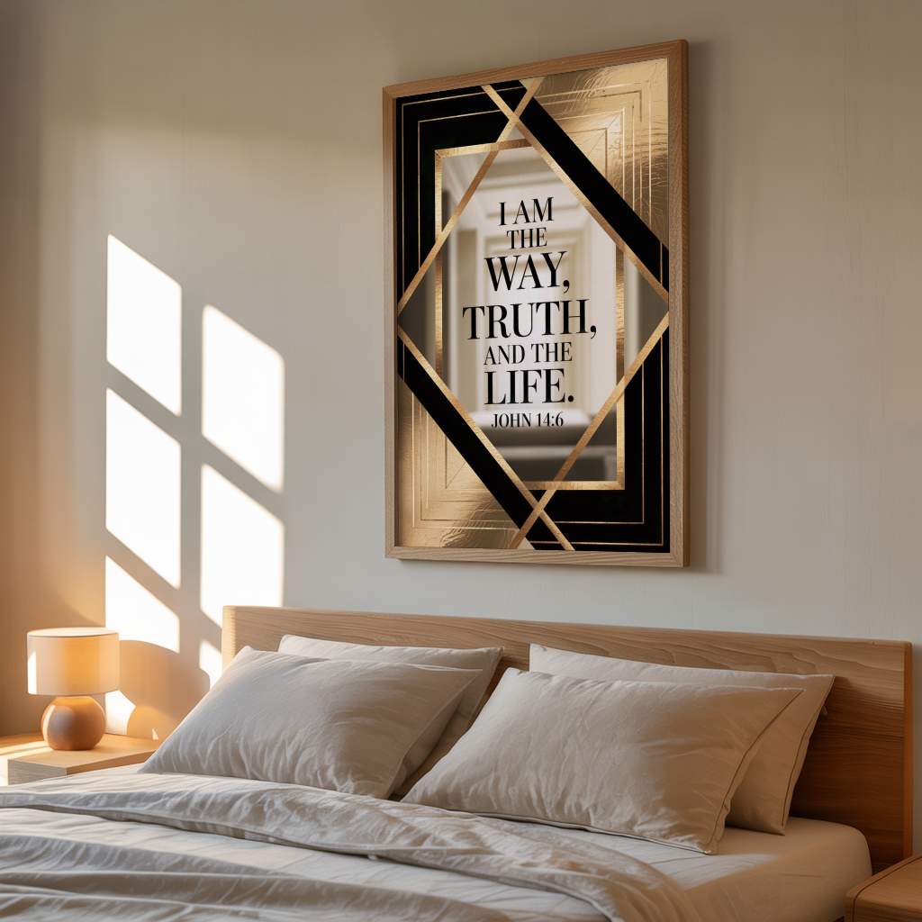 "The Way, Truth & Life" - John 14:6 Luxury Scripture Wall Art