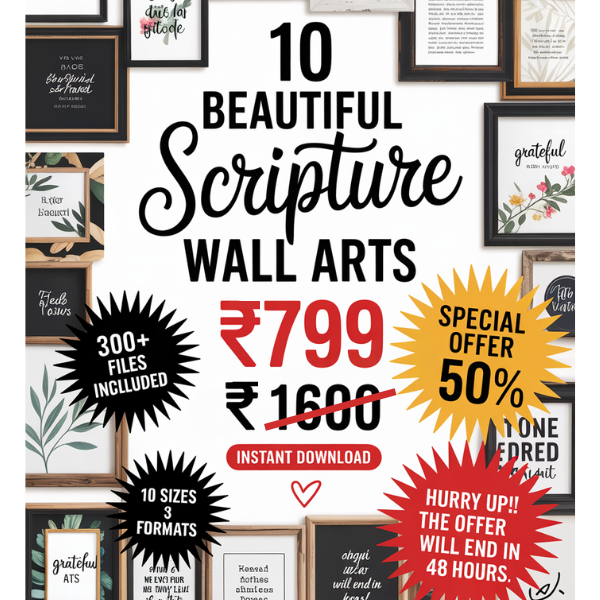 10-Piece Faith &  Home Scripture Art Bundle
